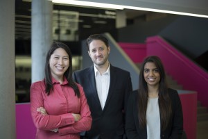 The NeXus team at Rotman- 3 of our students of the class of 2016. 